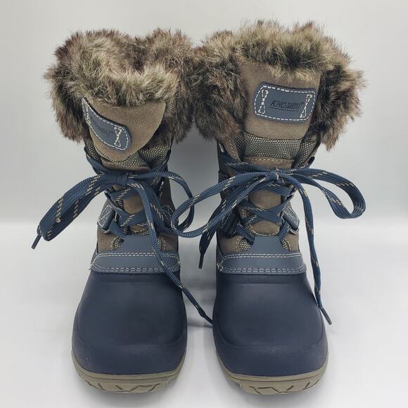 Khombu Slope Arctic All Weather Fur Leather Snow Boot Women's 8 - Picture 4 of 11